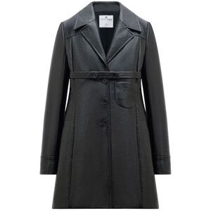 Black Short Vinyl Belt for Women - SS24 Collection